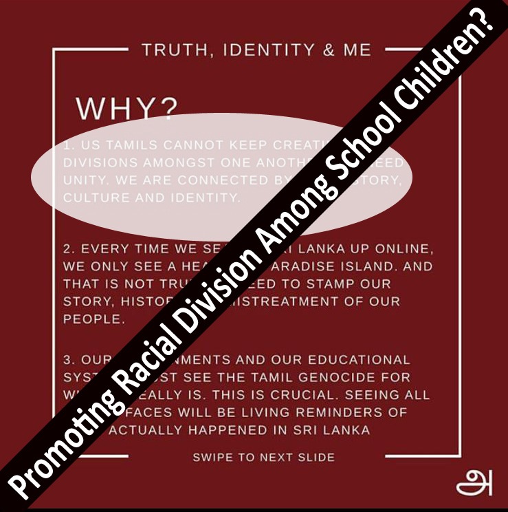 Jan96467320's tweet photo. @PeelSchools @tdsb @YRDSB @Sflecce @fordnation #fakegenocide #racism #onpoli #cdnpoli #TamilGenocideIsFake #SriLanka #lka #RejectTGTE #RejectLTTE #RejectTamilTigers #srilankaonecountry #GoLanka #StopDividing #UnitedSL https://t.co/hQHmBJYmxV