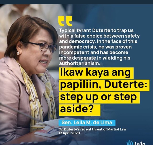 migstower's tweet photo. @SenLeiladeLima @sisaisagani #FreeD5   Ty lord! https://t.co/CHXdn9pOEo