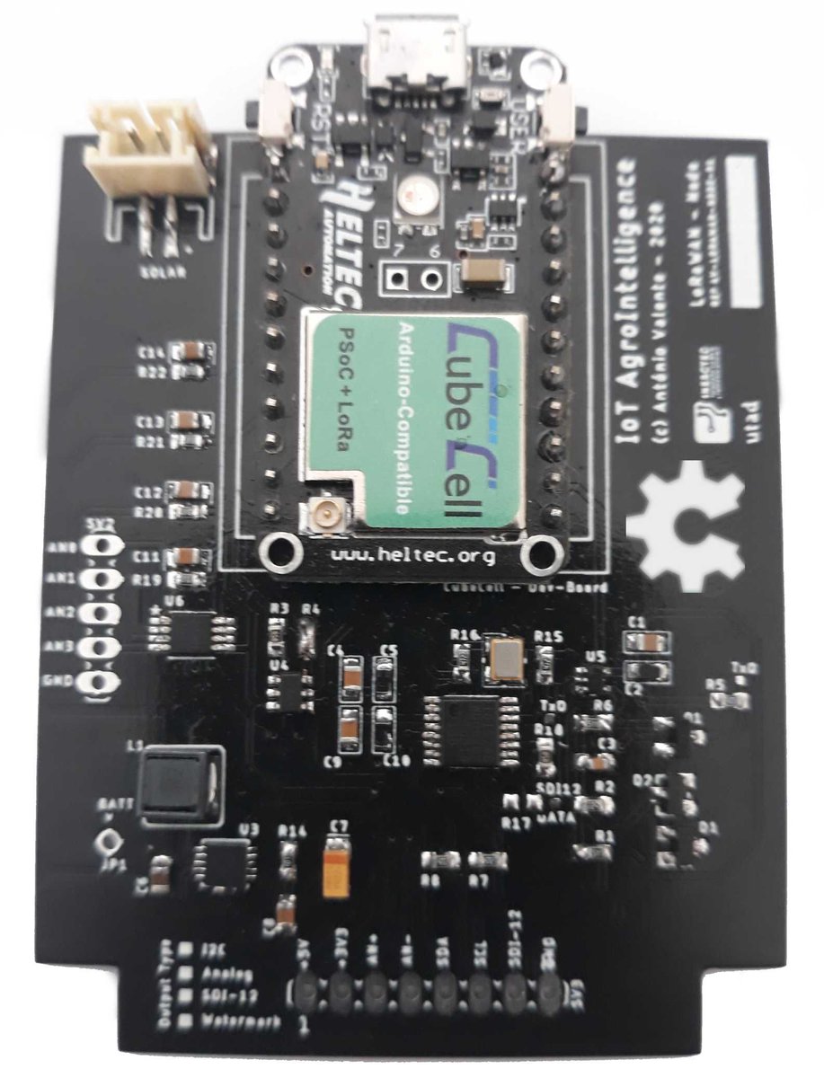 Very exciting, the first-ever certified Open Hardware from Portugal 🇵🇹 ! Shout out to Antonio Valente <a href="/avalenteUTAD/">Antonio Valente</a>, creator of IoT AgroIntelligence LoRaWAN Node. Check out the source code: buff.ly/2Uoy7EQ