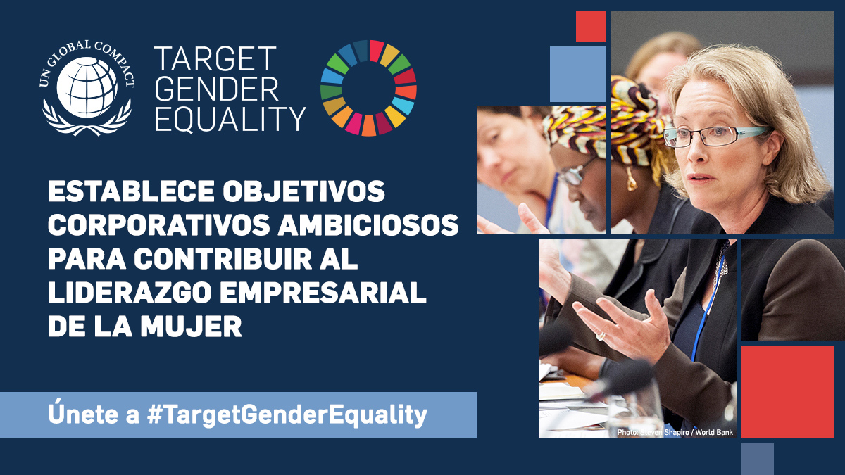 ACCIONA's tweet photo. Orgullosos de participar en #TargetGenderEquality, un programa acelerador de @PactoMundial que aborda las barreras a la igualdad de género y establece objetivos para la igualdad de representación y liderazgo de las mujeres en los negocios. Conócelo en: https://t.co/ZDHQhq6OFk https://t.co/h5s4qHJqCX