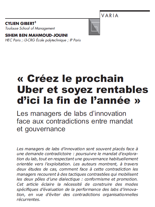 La_Rfg's tweet photo. [📘 RFG – VARIA - 2020 / n°286 – Article 2] Cylien Gibert ✍️ (@TSM_Toulouse) Sihem Ben Mahmoud Jouini ✍️ (@HECParis/@Inst_Inter_Inno). « Créez le prochain Uber et soyez rentables d’ici la fin de l’année ».
Lire l’article sur @Cairninfo 👉 https://t.co/eexesfiyl9 https://t.co/5xItaHMh5n