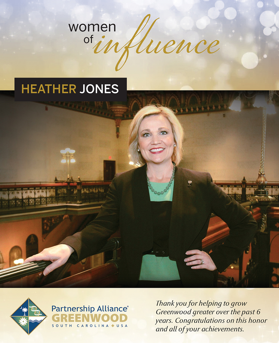 Congratulations @hsjones1 Heather Simmons Jones on being named a 2020 Woman of Influence! Thank you for your commitment to #Greeenwood. For anyone who would like to watch the award presentations, register here - squadup.com/events/gsa-wom…