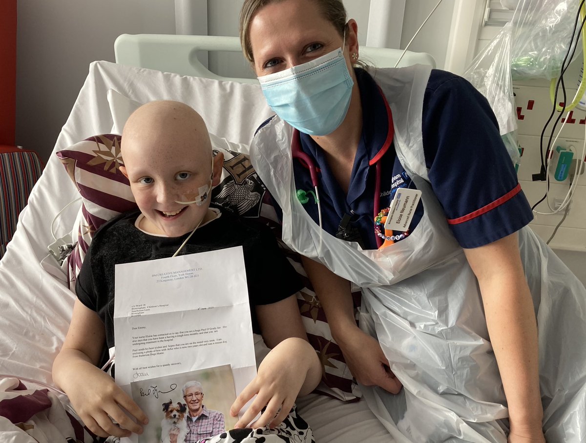 AuntyEmesis's tweet photo. Thanks to the wonderful twitter world, this girl received a signed photo from Paul O’Grady today- she was soooo excited! Thanks to everyone who shared her shoes and made this possible! Photo taken &amp; shared with consent from Emmy &amp; her mum😊 https://t.co/NaMvFigxbF