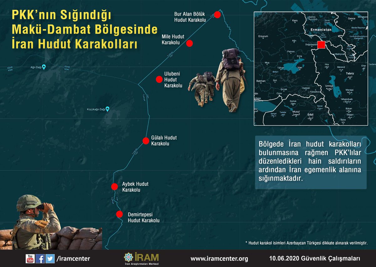 iramcenter's tweet image. [İnfografik] PKK'nın Sığındığı Makü-Dambat Bölgesinde İran Hudut Karakolları

iramcenter.org/pkknin-sigindi…