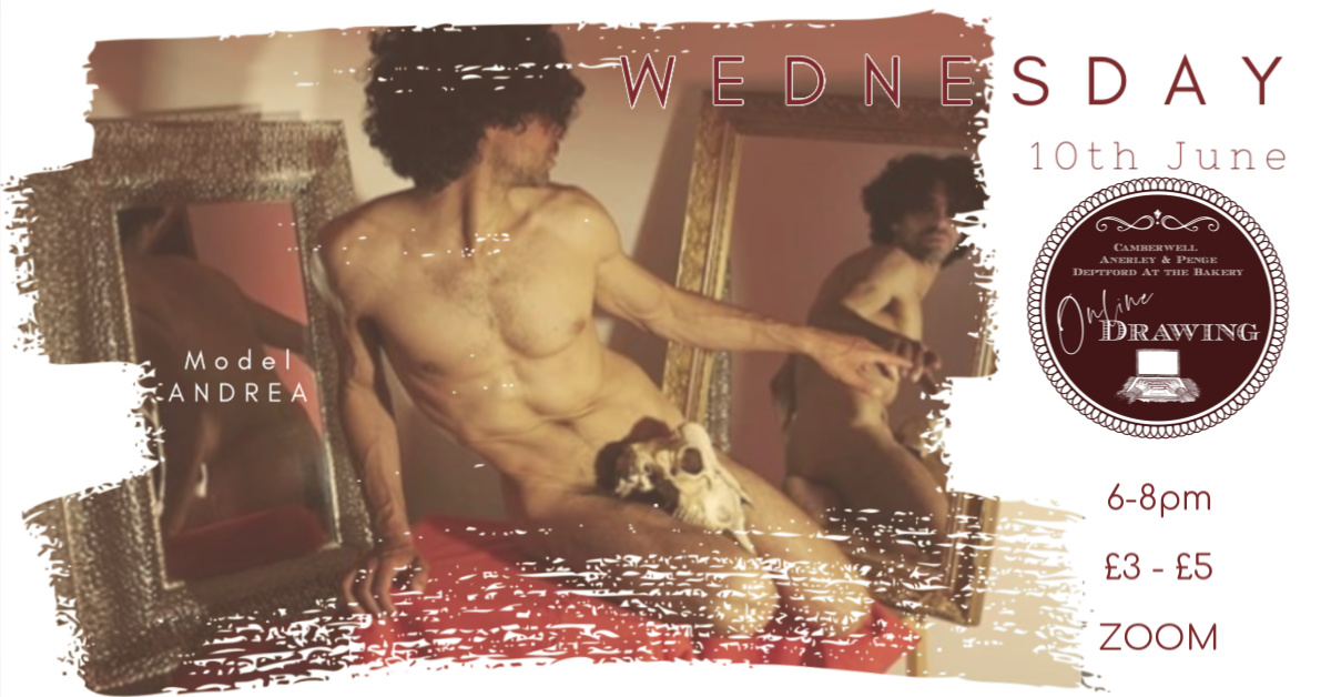 🥳T O D A Y!! 🥳

 #Wedneday 10th June ~ LIFE-DRAWING ONLINE ~ modelling for us wonderful model ANDREA for a #Mix #POSES session! 

6-8pm ~ £3-5 ! 👩🏻‍🎨👨🏼‍🎨

Buy your tickets here!⬇️ 

bookwhen.com/camberwellifed…

#WednesdayMotivation #zoom #onlineclasses