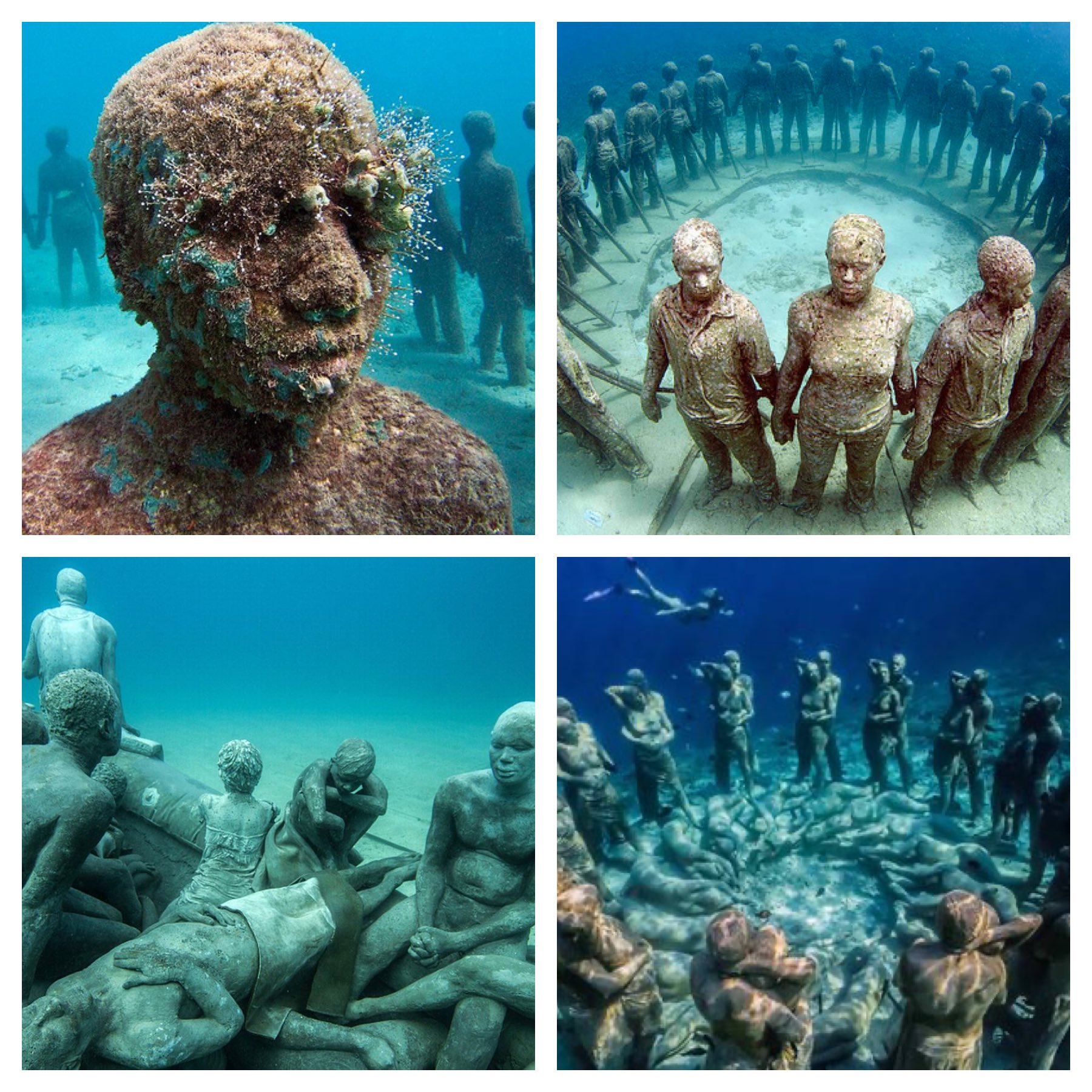 Underwater Statues Of Slaves
