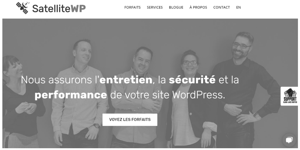 SatelliteWP's tweet photo. Pour les 3 prochains jours, la page d'accueil de notre site web passe au noir et blanc en soutien au mouvement #BlackLivesMatter.

Pour plus d'informations sur notre initiative #BLMSupport: 
https://t.co/iXRbfQKcgV https://t.co/KZQKagLbik