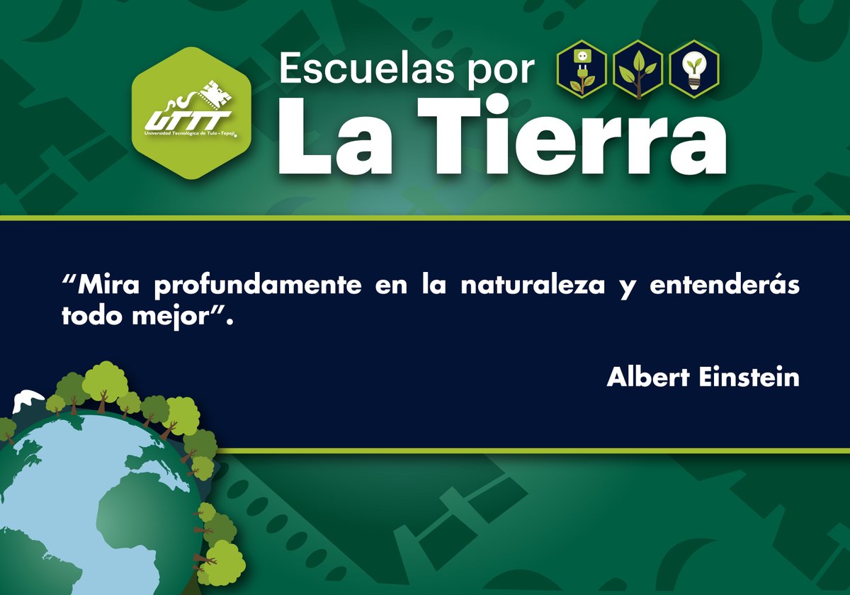 UTTT_MX's tweet photo. Reflexionemos para preservar nuestro planeta y su medio ambiente.
#EscuelasXLaTierra #EDUCA #EarthDayMexico #EducacionAmbientalMundial #EarthDayNetwork #EAMDigital https://t.co/UucC1h7XTh
