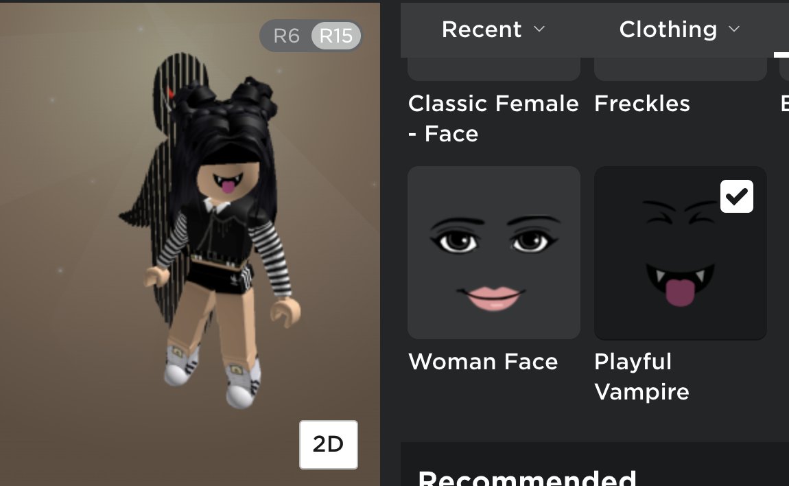 Playful Vampire Face - Roblox