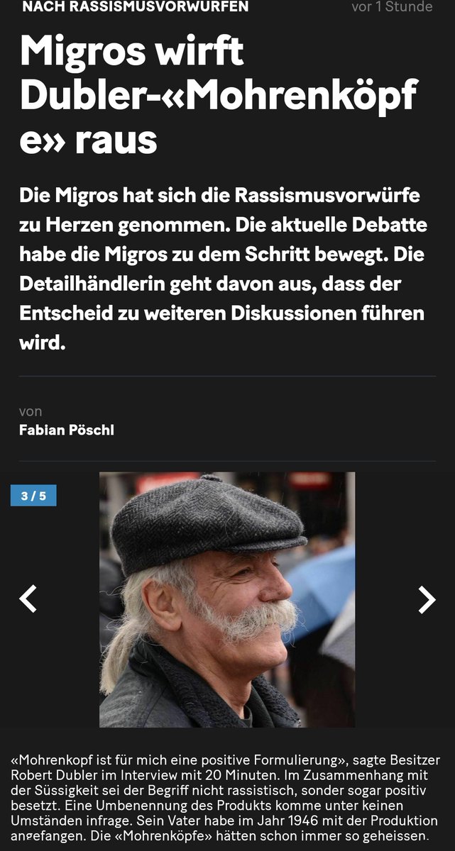 lbert_forster's tweet photo. #Dubler bleibt standhaft bei seinen Mohrenköpfen! Top! Darauf einen #Mohrenkopf*In!!! Fuck #Migros! https://t.co/mG3zWUTG98