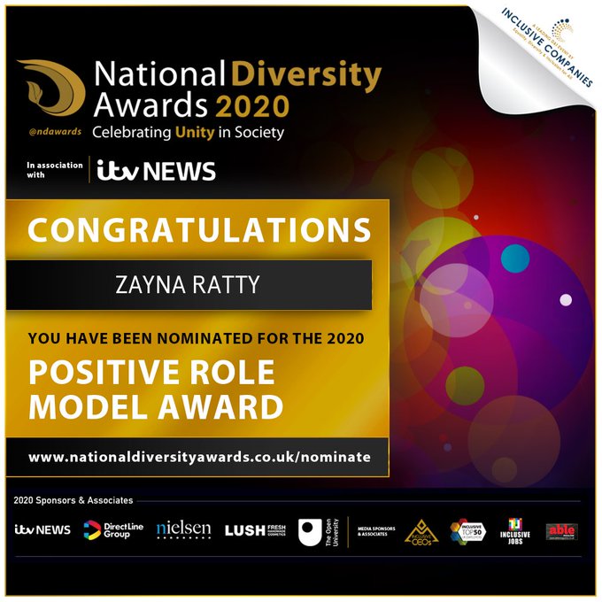 I am so blessed and #thankyou <a href="/ndawards/">National Diversity Awards</a>, this past few weeks have been difficult ones to navigate. <a href="/itvnews/">ITV News</a> #NDA20