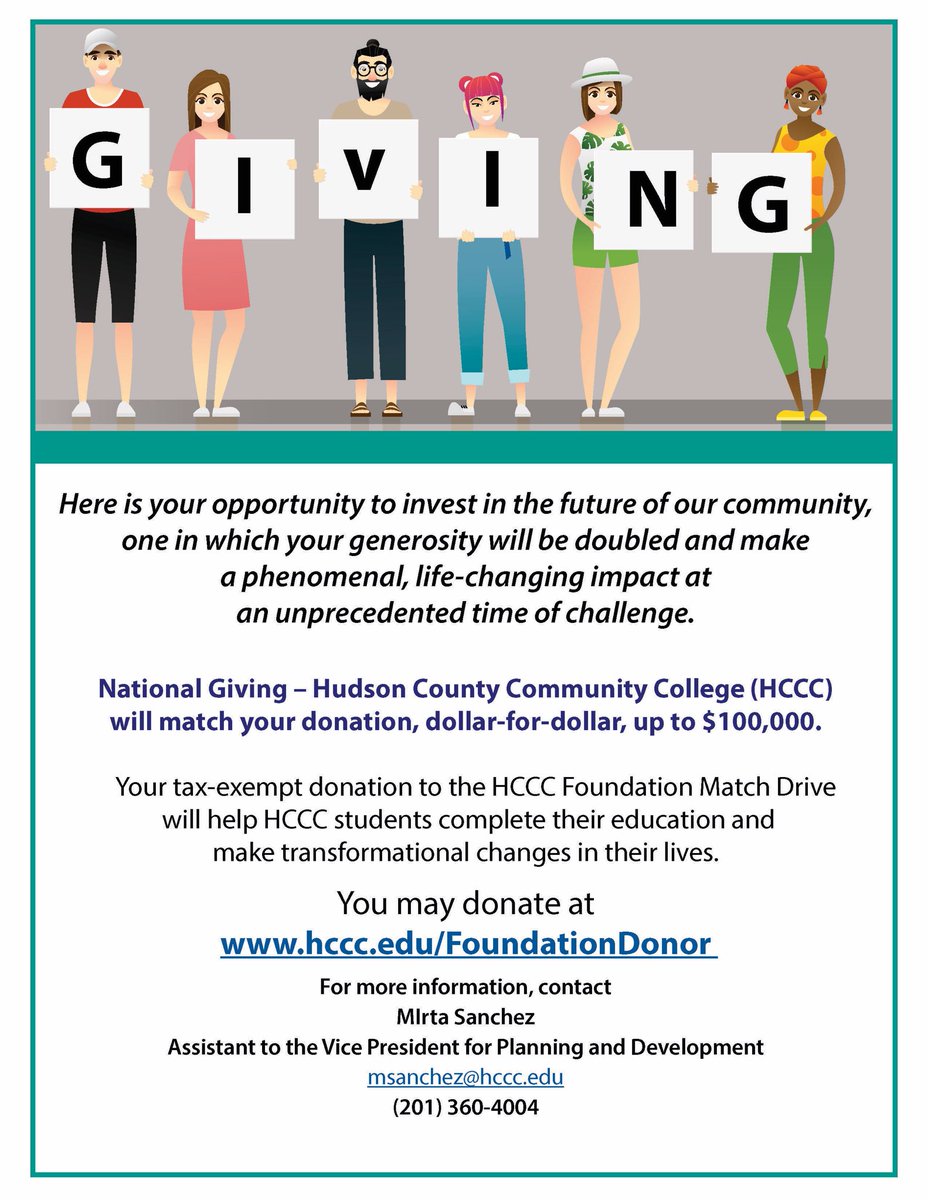 HudsonCCC's tweet photo. Make a Difference! #Donate #HCCCFoundation #Giving https://t.co/3wdpNpvQQN