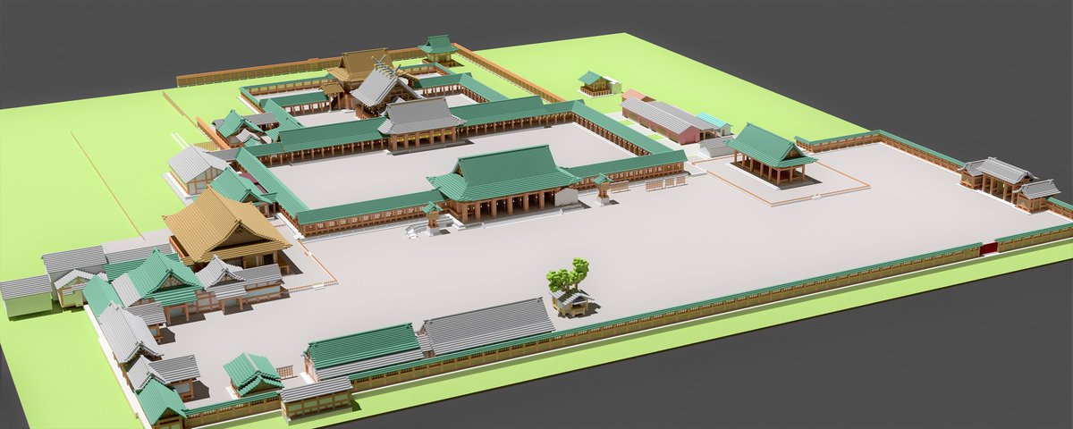 ラファミーユ寧楽 たぶん建物は終了 細々と放置したところもあるけど 大まかな建物自体はほぼ建て終わったはず 参道 鳥居方面に伸ばしたい気もするけど ひとまずの完成を見たいので 植栽や木を植えていかないといけない しかしできる気がしない