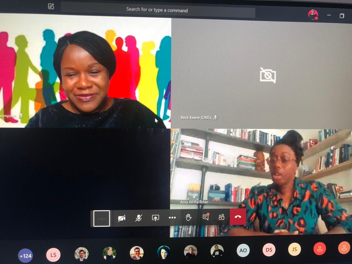 MhclgD's tweet photo. We had an amazing session with @MHFAEngland Ama Afrifa-Tchie, addressing how to build the resilience of the BAME community at a time like this, and what organisations can do to provide a more inclusive Mental Health Offer. 155 plus people on the call, absolutely amazing. #MHRACE https://t.co/Ld3fu8TNjy