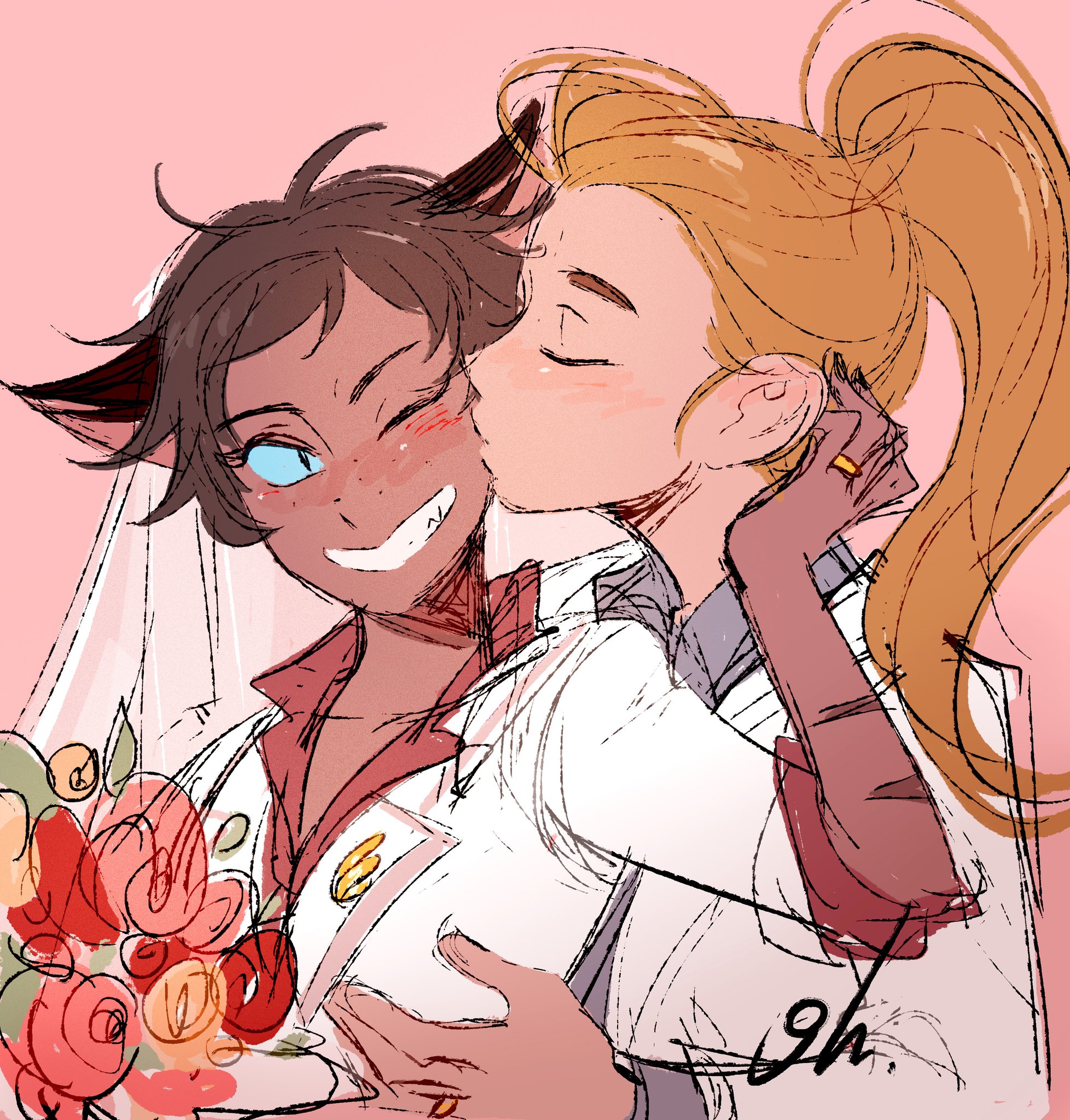 “캣도라 결혼해~ 
아맞다 너네 이미햇지참^^
#catradora” .