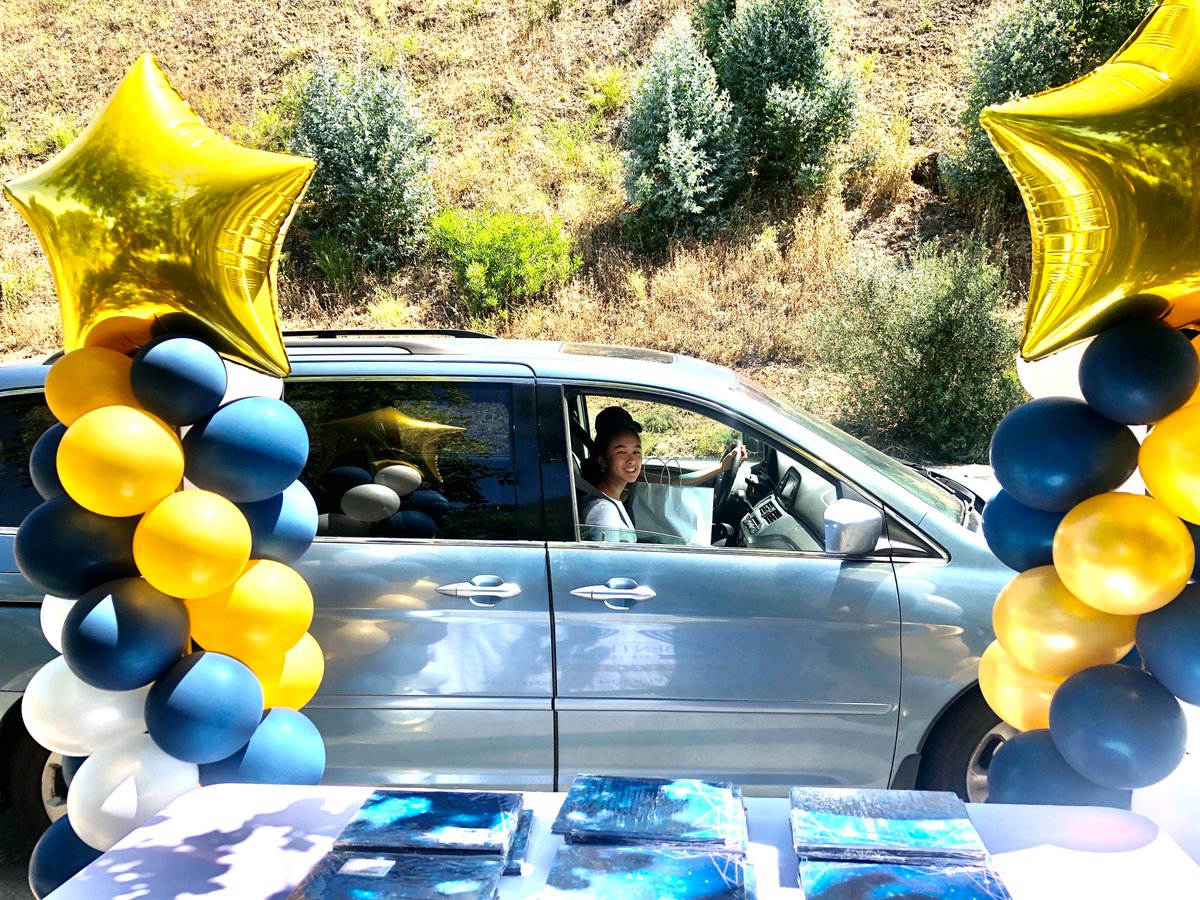 bentleyschool's tweet photo. Congratulations to our 8th graders! Their Promotion Day on June 4th consisted of a drive through pick-up/drop-off at Hiller, and it was wonderful to see their faces. Students received their promotion certificates, yearbook, and a Bentley cupcake! #middleschool #graduation https://t.co/mPtprAF3vY