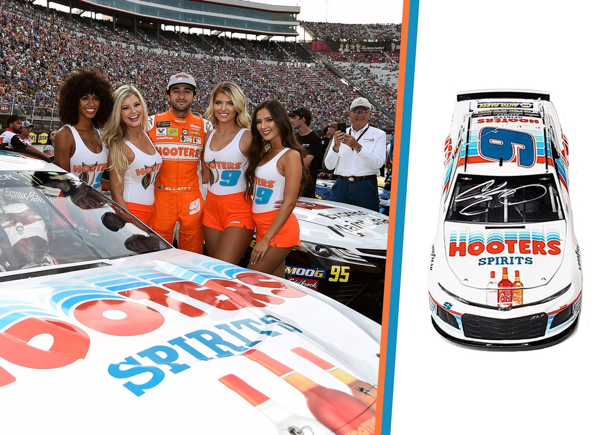 HootersRacing's tweet photo. Happy race day! 🏁

RT for a chance to win a @chaseelliott autographed @HootersSpirits Die-Cast! 

Contest ends 11:59 PM ET 6/10/20
Winner announced 6/11/20

#di9 https://t.co/ynMYdIMHeH