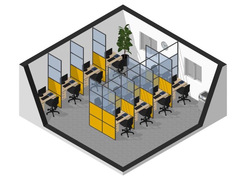 DSPInteriors's tweet photo. Introducing the #Komfort #Protekt Range, demonstrated below how our partitioning systems &amp; screens, available with antimicrobial finishes, can be used to maintain #socialsiatancing across a wide range of applications including offices and reception areas, schools, restaurants etc https://t.co/A4NtT1KfdH