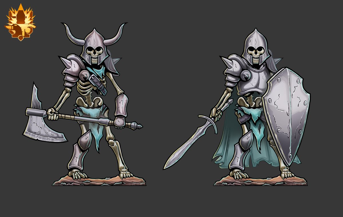 A couple more from the skeleton pack we are releasing this week! #vtt. #rpg...