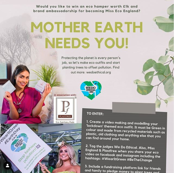 missenglandnews's tweet photo. Mother Earth is calling the Miss England Semi &amp; National Finalists!!
Here's a sneak preview from Kelly at @wedoethicalliving
Please comment with a green heart if you think we should play our part in saving the earth 💚

#plastfreerevolution #misseco #wedoredo  #missengland2020 https://t.co/iPnQIKD1tc