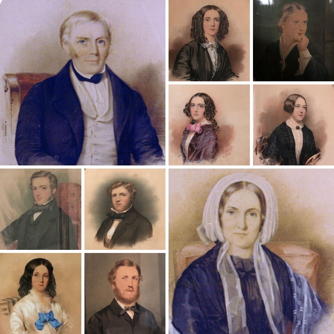 EldonHouse1834's tweet photo. Day 10 of our #30DaysOfArtifacts Challenge! Today, we are looking at the 10 portraits on display in the Drawing Room by JB Wandesford. These portraits are of John and Amelia Harris, and 8 of their 10 children. #ldnont #MuseumFromHome https://t.co/LrlLDWLHSv