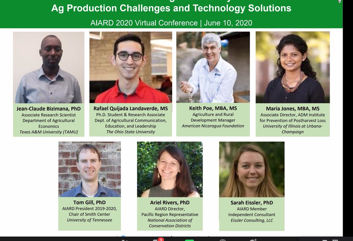 PHL_Institute's tweet photo. Speakers today at #AIARD2020 - including Maria Jones, ADMI Associate Director! π#foodsafety #postharvestloss https://t.co/vknRo8Asv9