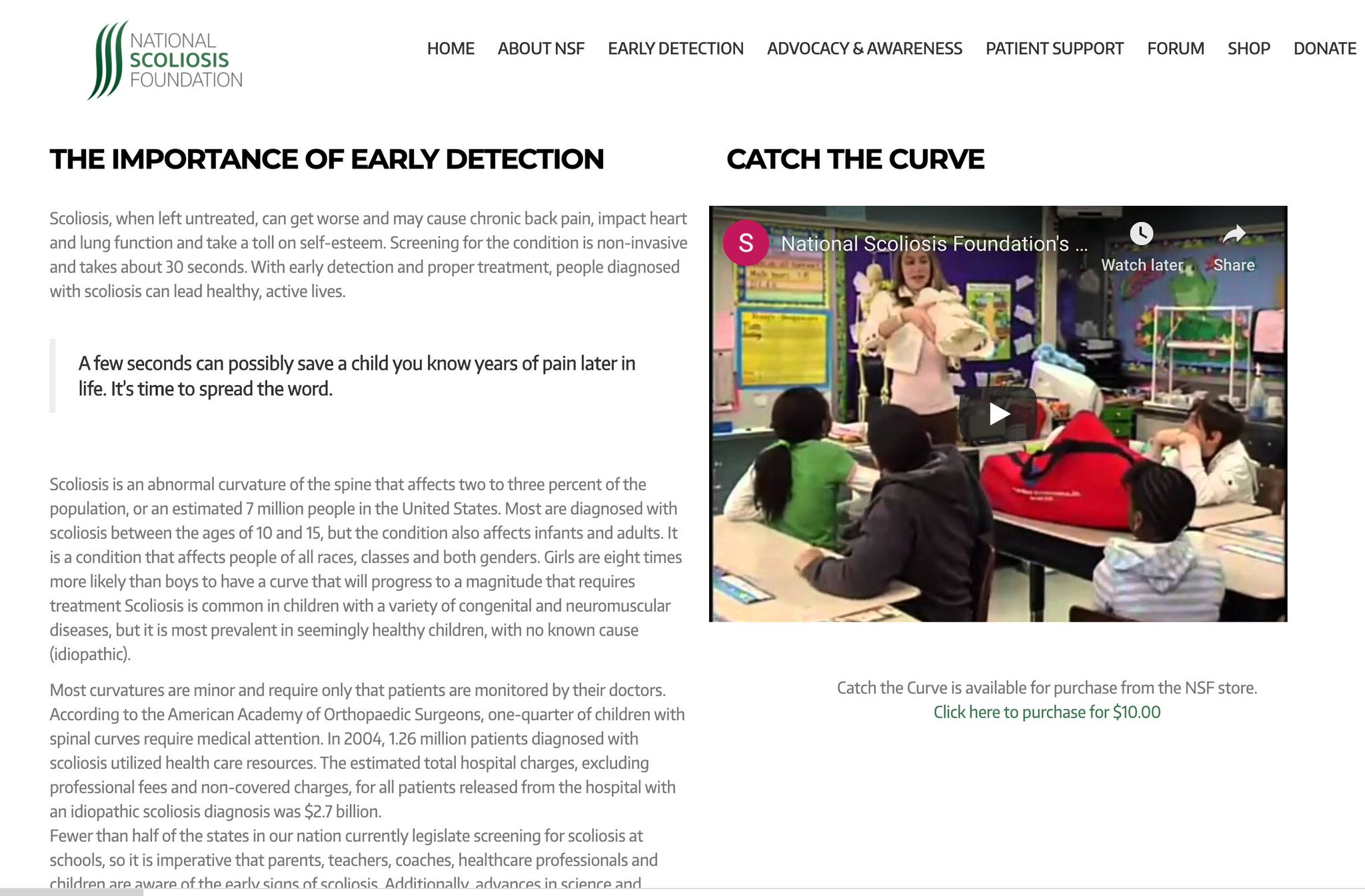 National scoliosis foundation forum