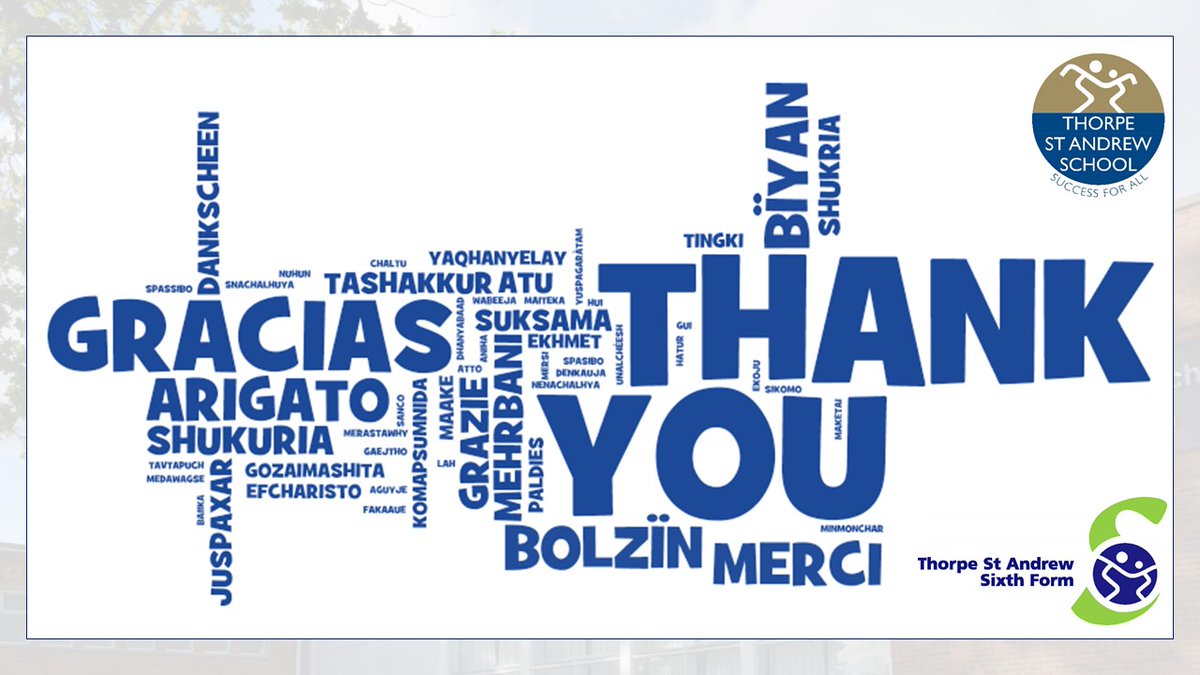 A very big THANK YOU to all students for taking part in challenges, completing tasks and being part of our #stillyourschool campaign!  @TSAS_history <a href="/TSAS_MFL/">Thorpe St Andrew School and Sixth Form - MFL</a> <a href="/tsas_computing/">Thorpe St Andrew School Computing Department</a> <a href="/TSAS_Philosophy/">Thorpe Philosophy</a> <a href="/tsas_art/">TSAS_Art</a> <a href="/TsasScience/">TSAS Science Department ⚛️</a> <a href="/TSASEnglish/">Thorpe St Andrew School English Department</a> <a href="/tsas_geography/">TSAS_Geography</a> <a href="/TSASMedia/">Thorpe St Andrew School Media and Film Department</a> <a href="/TSASAllotment/">Thorpe St Andrew School Allotment</a> @Thorpe_PE