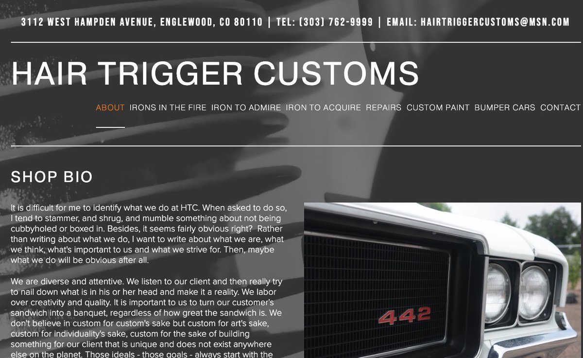 HairTriggerCust's tweet photo. It's Website Wednesday!   Visit our website so you can check out some of our projects. Then call us &amp; tell us about your dream project! 

Hair Trigger Customs 
303-762-9999

#Denver #AutoPaint #CustomPaint #PaintRepair #DentRepair #HailRepair #Fabrication

https://t.co/BdYMEoB0CY https://t.co/nvzFZCEwns