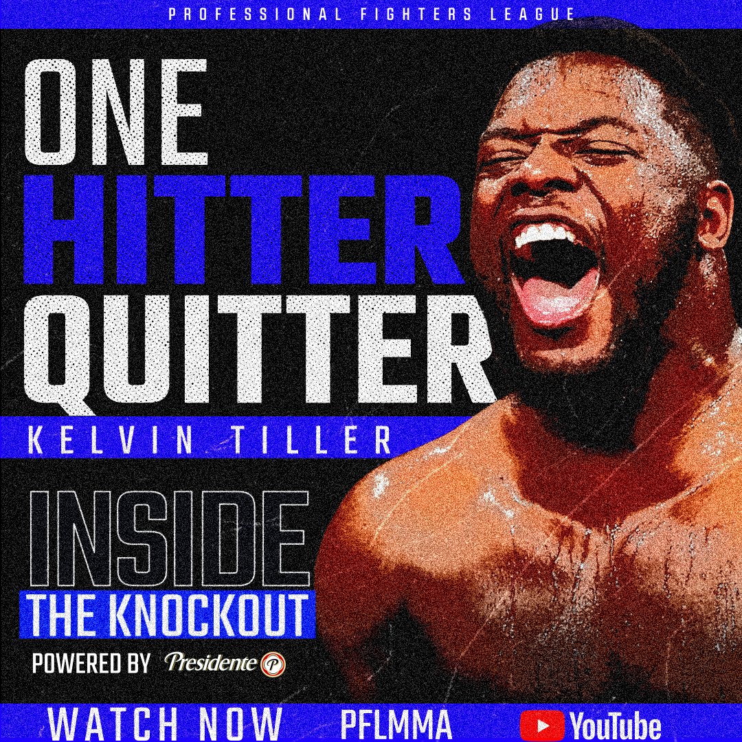 PFLMMA's tweet photo. Kelvin Tiller's #InsideTheKnockout is LIVE now on our YouTube channel!

WATCH: https://t.co/XbVM2xL0RD https://t.co/ETKq1DNDvz