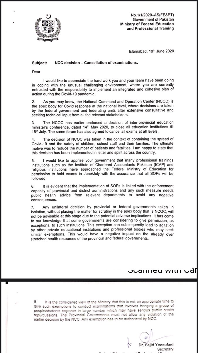 icap_le's tweet photo. Dear students, we are happy to announce that the government has made a responsible decision keeping in view the current wave of #Covid_19 . 

We request ⁦@icapofficial⁩ to issue notification as per the latest development to relieve the stress of students. #DelayCAExamsICAP https://t.co/kQf7DbcNJG