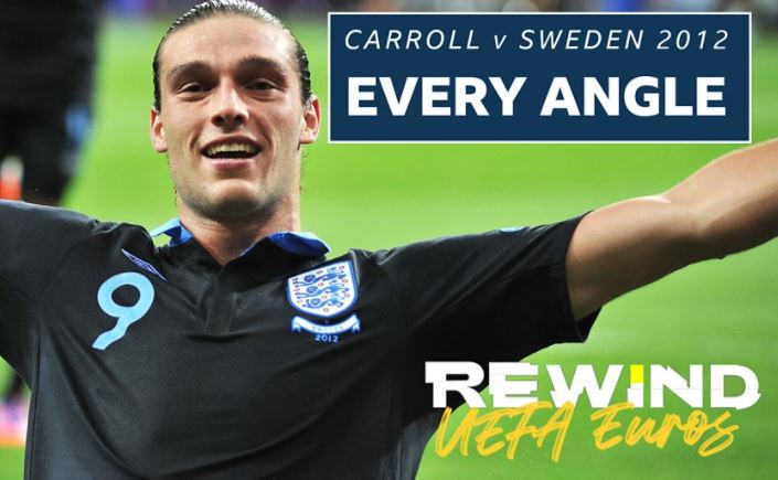 Watch Andy Carroll's opening goal for England in their Euro 2012 group stage win over Sweden from every angle.

Here 👉 bbc.in/3haZM5Y #bbcfootbal