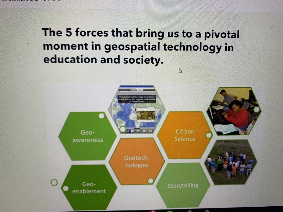 LCPS_GIS's tweet photo. YES! Great keynote happening right now by @josephkerski at the #GeoEd20 virtual conference. https://t.co/IycZcQLFkm