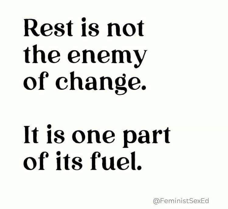 The fight is long. The stress response is real. Taking good care is vital.