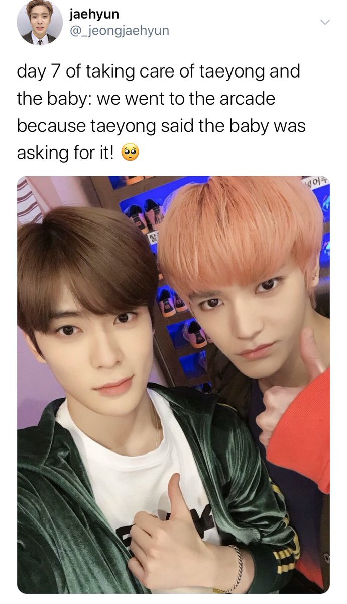 the baby inside taeyong’s belly said new thangs new thangs new thangs uriga eodil gadeun chukje