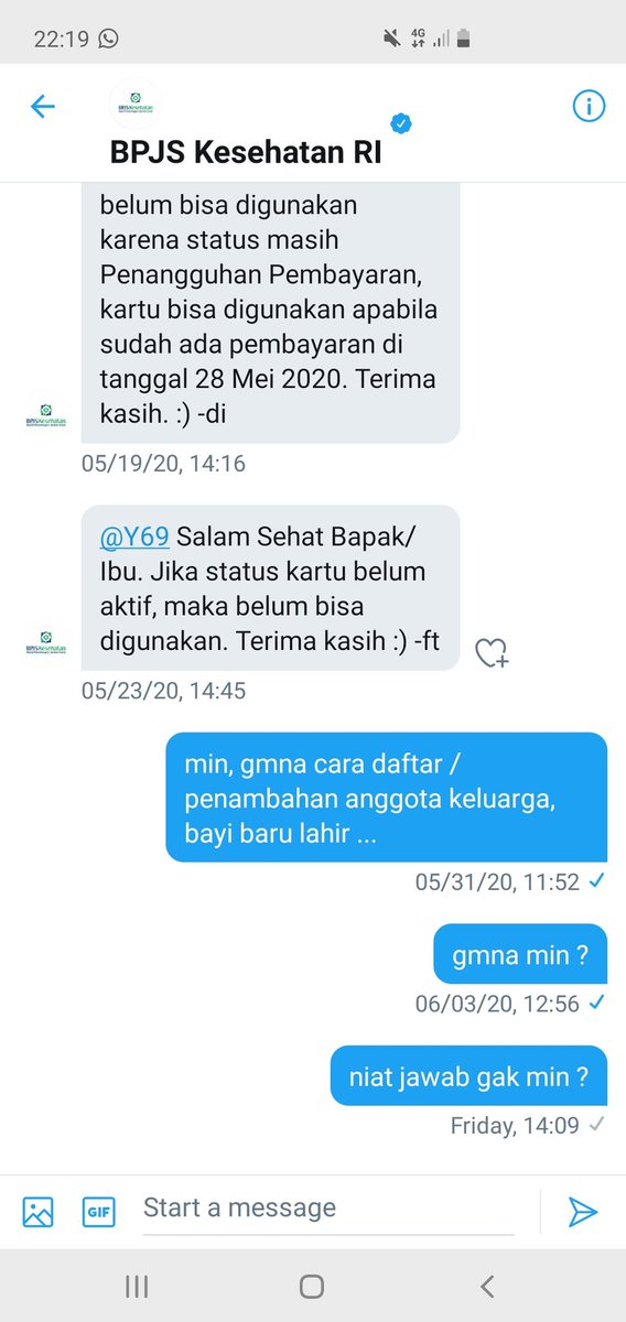 Y69's tweet photo. @BPJSKesehatanRI cek DM min ...tks https://t.co/DjSKENXlg6