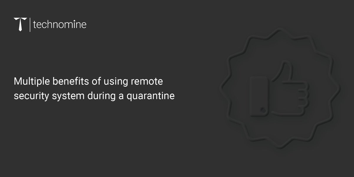 TechnomineBiz's tweet image. A few benefits of having a remote #securityservice while businesses are closed or even partially open:
- #Preventtheft &amp;amp; intrusion with #gatehousemonitoring &amp;amp; #Accesscontrol
- Reduce crime with voice-down services
- Aid investigations via #videoretrieval
- Remote site assessments