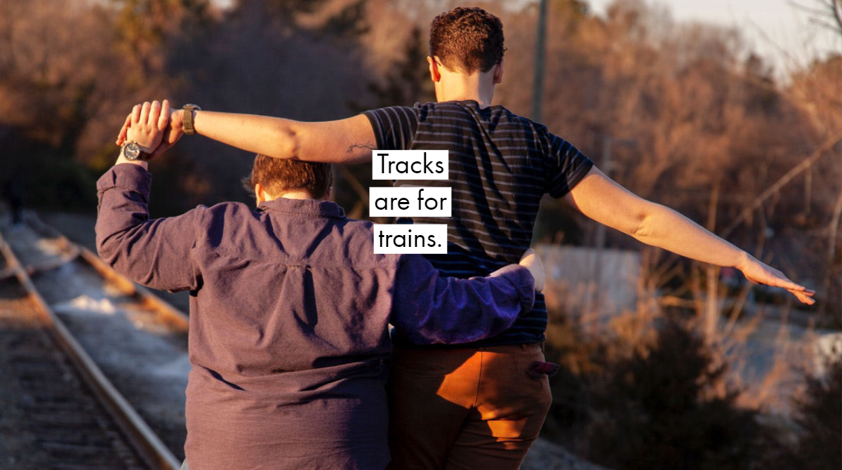 USDOTFRA's tweet photo. #MindfulMonday: Railroad tracks are not playgrounds. To avoid possible injury or death, find amusement or recreate in a safe place away from tracks. #NationalSafetyMonth https://t.co/nk03J2rhvx