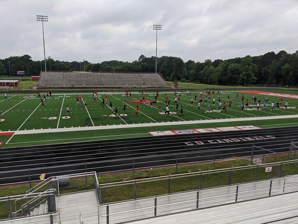 We have been working hard for the last couple weeks. Great turnout from our Junior High and High School Football Players. We got to keep this up with a championship mentality. Win each and every day! #ATL #Riseup #Redfleet