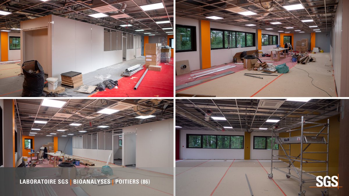 SGSFrance's tweet photo. Le 19 mars nous partagions avec vous l’évolution de l’extension de notre #laboratoire #Bioanalyse de #Poitiers. Les travaux ont repris, dans le respect des mesures sanitaires, et nous avons hâte de vous présenter le projet terminé ! Encore un peu de patience... 😉
📷 @s_drones86 https://t.co/EdGF9lXi3z