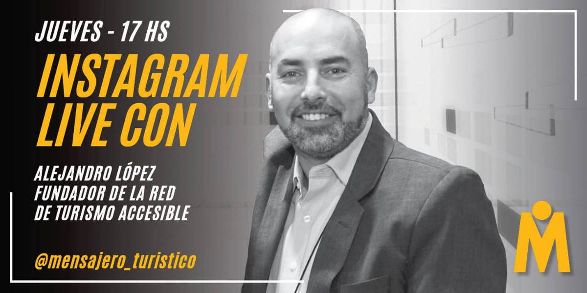 👉🏻 Accesibilidad y sostenibilidad serán los ejes de nuestro próximo Live en Instagram ya que dialogaremos con Alejandro López, una de las personas que más viene trabajando en el país por el turismo accesible.