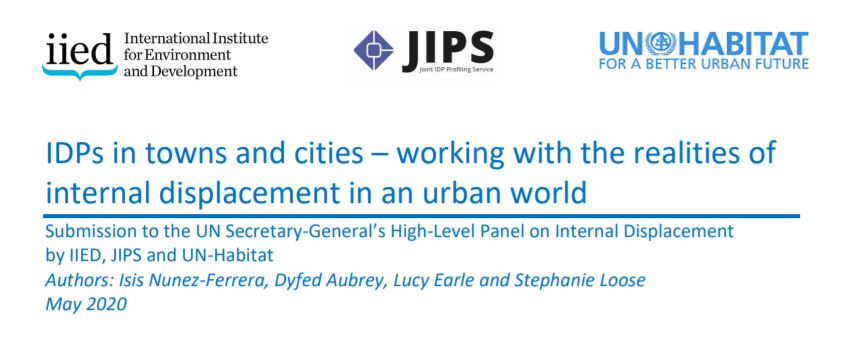 CSCProjectBot's tweet image. READ THE SUBMISSION IN FULL: IDPs in towns and cities – working with the realities of
internal displacement in an urban world --&amp;gt; un.org/internal-displ…

The considerations and recommendations outlined have #IDPs’ rights to a dignified #urban life at their core. (@IIED)
