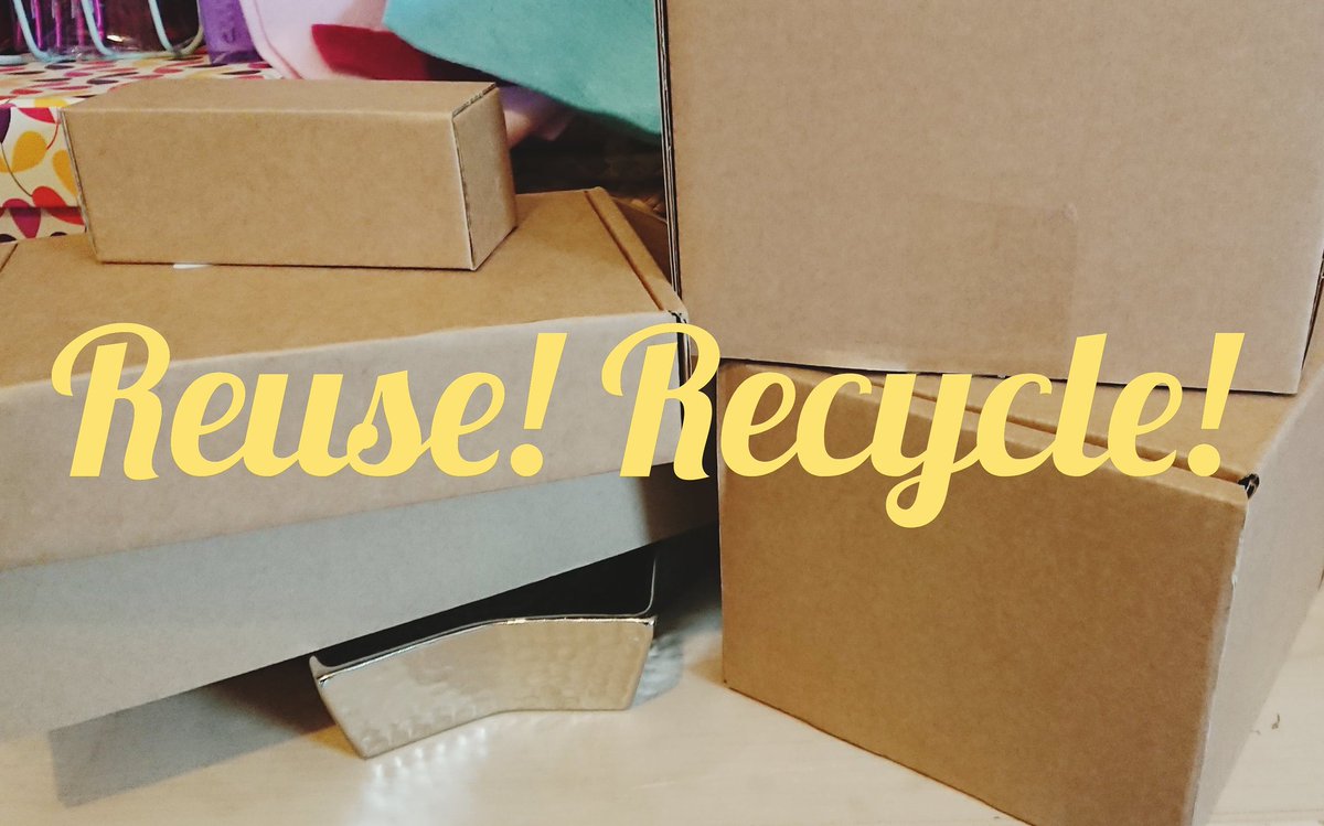 We save a lot of the packaging we receive when ordering supplies to reuse for sending out orders #reuse #recycle #passiton