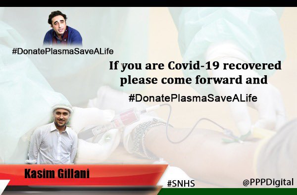 KasimGillani's tweet photo. #DonatePlasmaSaveALife https://t.co/r7W06NyXOn