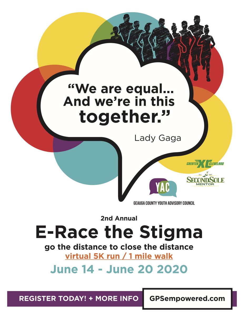 GPSEmpowered's tweet photo. “We are equal...And we’re in this together.” -Lady Gaga

🚨Sign up for our VIRTUAL 5k run/ 1 mile walk!  Begins Sunday, June 14🚨

Visit https://t.co/DBkL2Gv6L1 to register and learn how to receive a SWAG BAG. RETWEET! https://t.co/1WqGIG0n4U