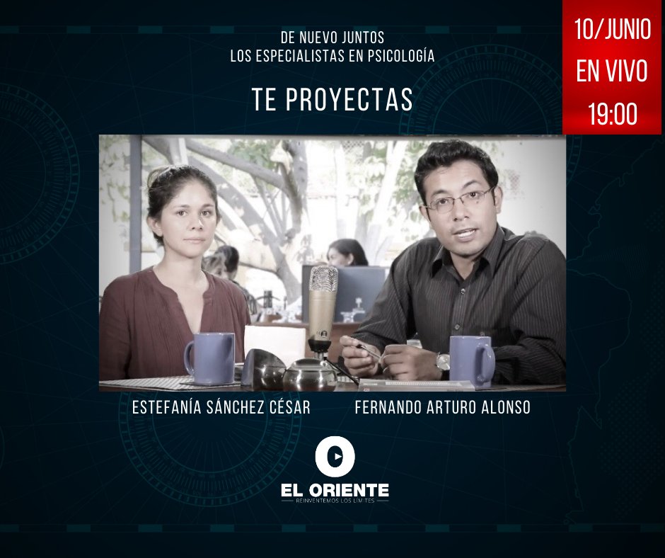 El_Oriente's tweet photo. HOY en https://t.co/IvLQ3lPC5U
Puerto Digital del #Talento #EnVivo:
🔴 12:21 con Juan Pablo Vasconcelos @JPVmx
Hoy @jesusritogarcia y Yazmín Vargas (Jalisco)
🔴 13:30 Mesa de Debate #SiguienteNivel con @galovaldez
🔴 19:00 #TeProyectas con @psicologaenoax y Fernando Alonso. https://t.co/AaBfZtMh2M