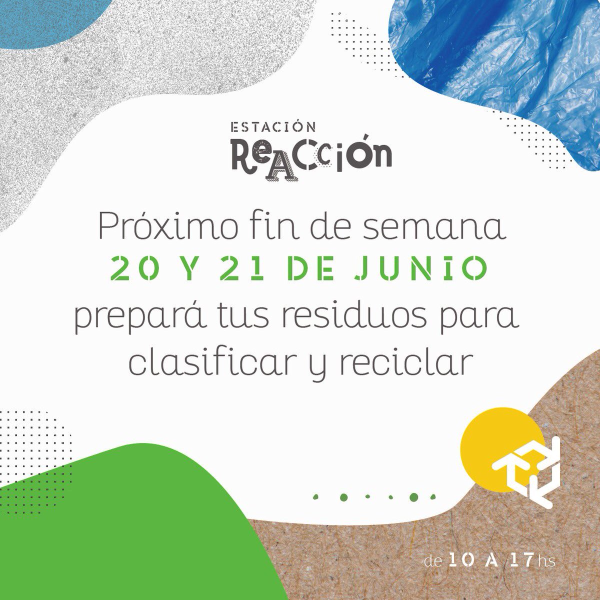 MarianaRobano's tweet photo. Para los comprometidos con el reciclaje, que han estado acopiando sus residuos durante la pandemia 👏
quedense ATENTOS a novedades! 
Vuelve Estación ReAcción 20 y 21/6
Sumamos esfuerzos para dar solución. 👇🏻 https://t.co/NiUu1FCzPI