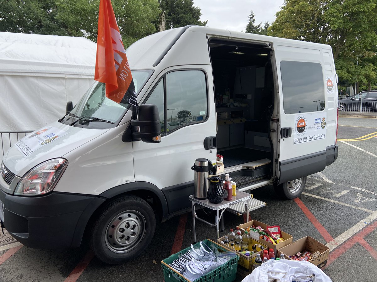 @GMBNWAS @PaulMaccaGMB @RHarrisonGMB @PaulTurner2502 @NWAmbulance @daren_mochrie Our Welfare vehicle is today down at Leighton Hospital. Welfare is important for all staff...