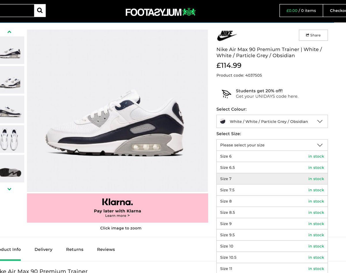 Air max 90 klarna Clearance