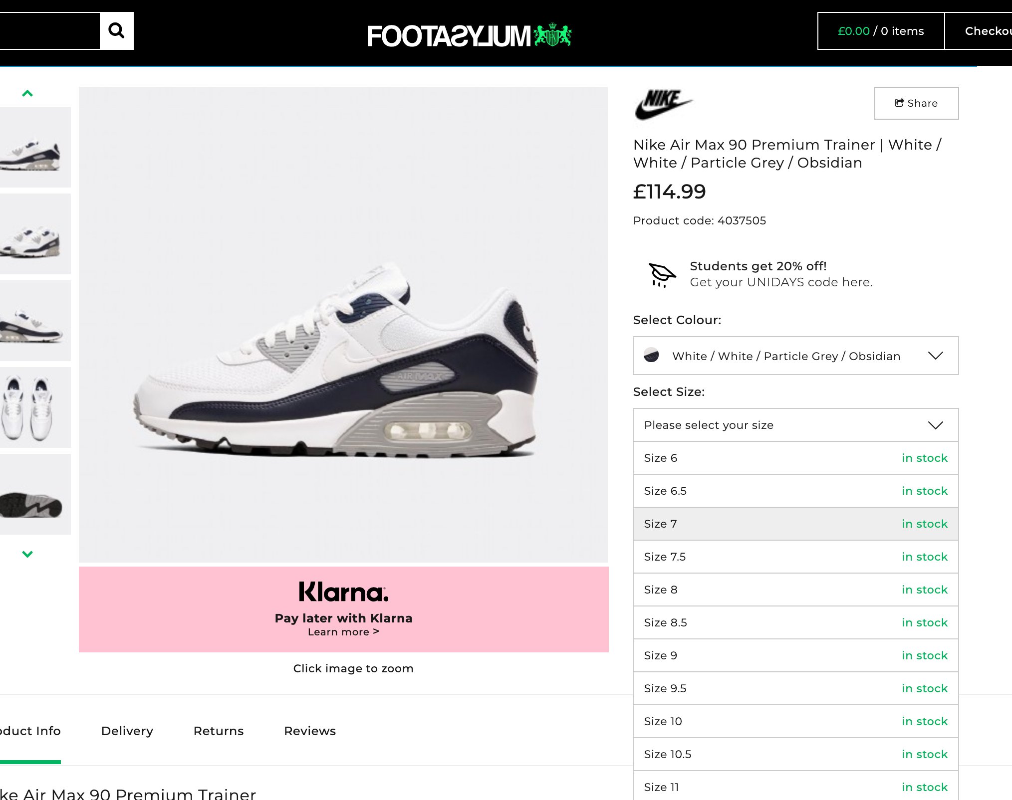 nike air max 90 klarna